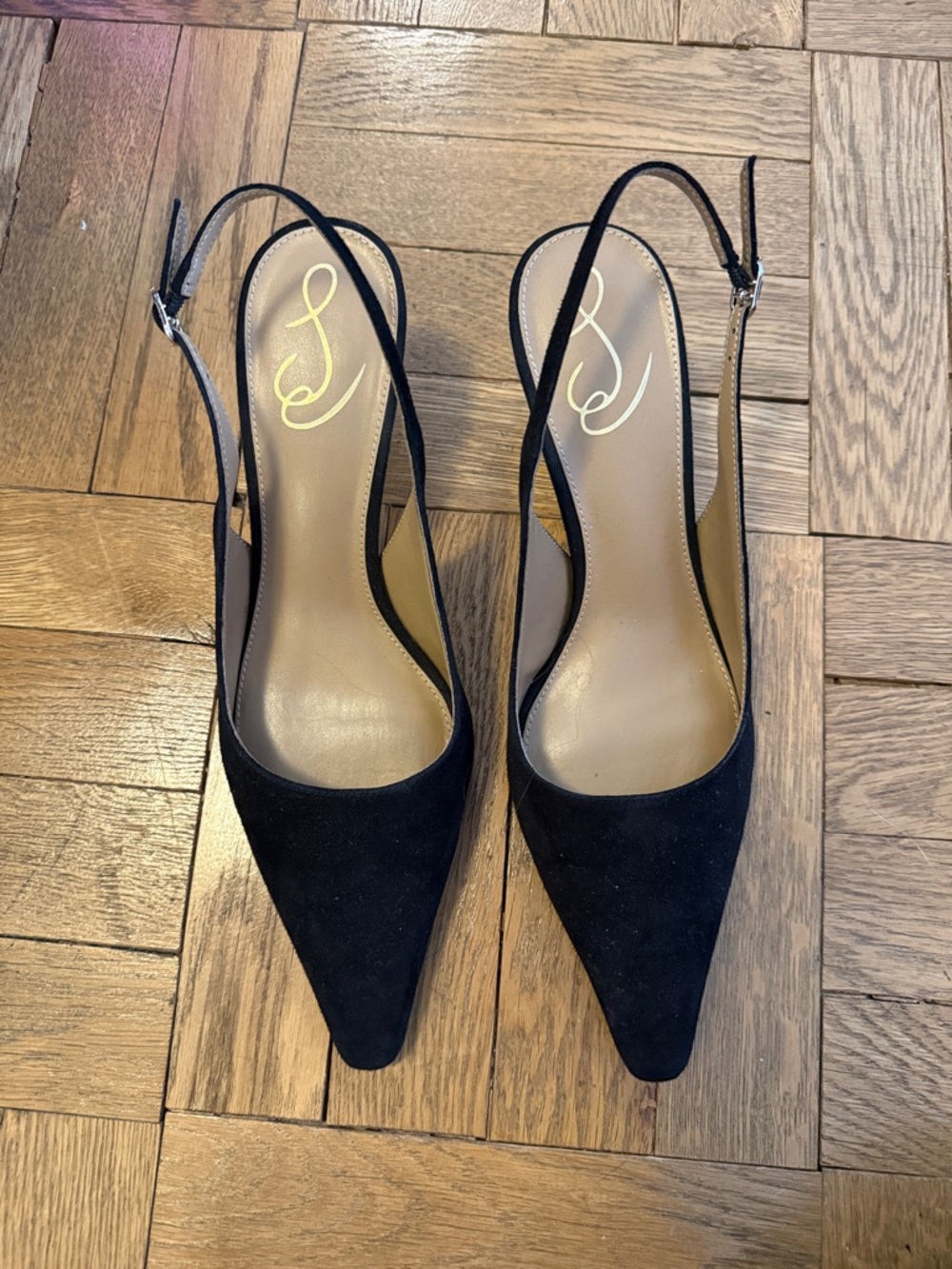 Sam Edelman sling back suede heels